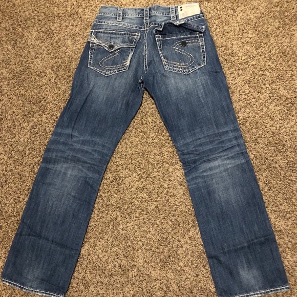 Men’s Silver Jeans - Picture 2 of 3